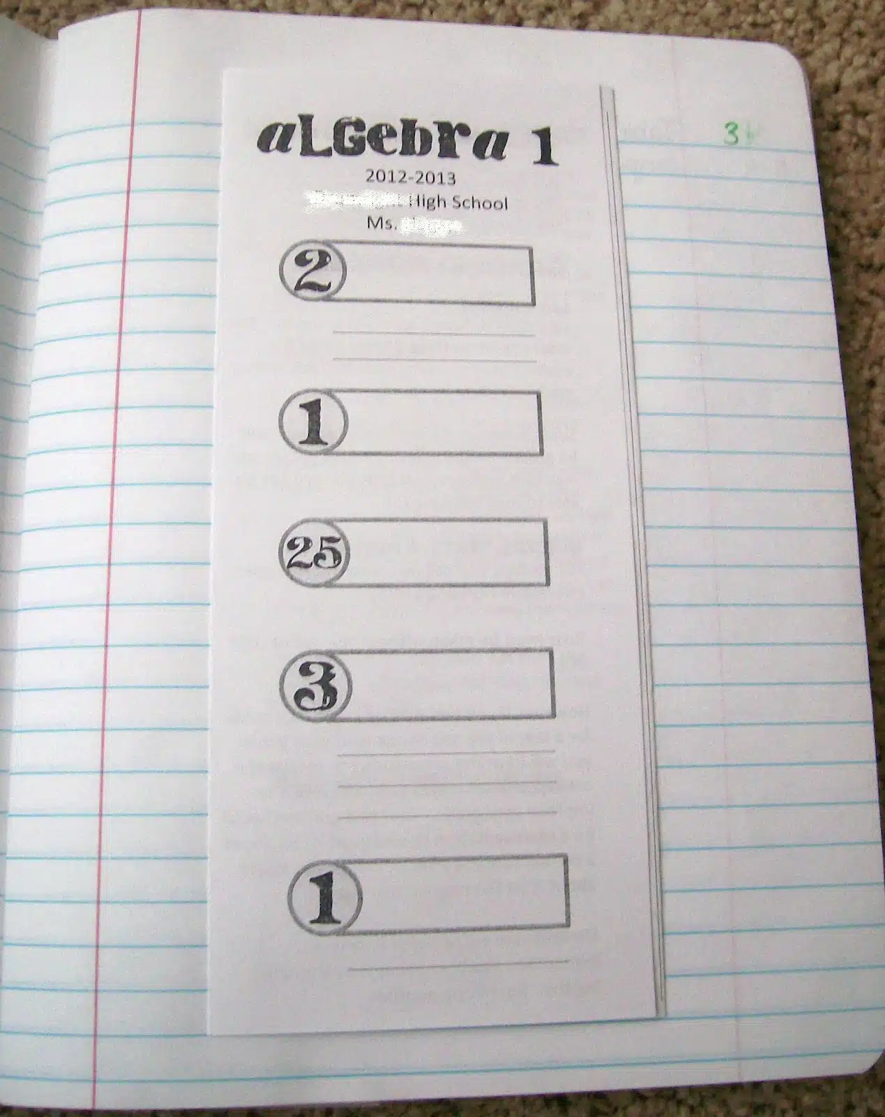 algebra 1 syllabus brochure to glue in algebra interactive notebooks math inbs