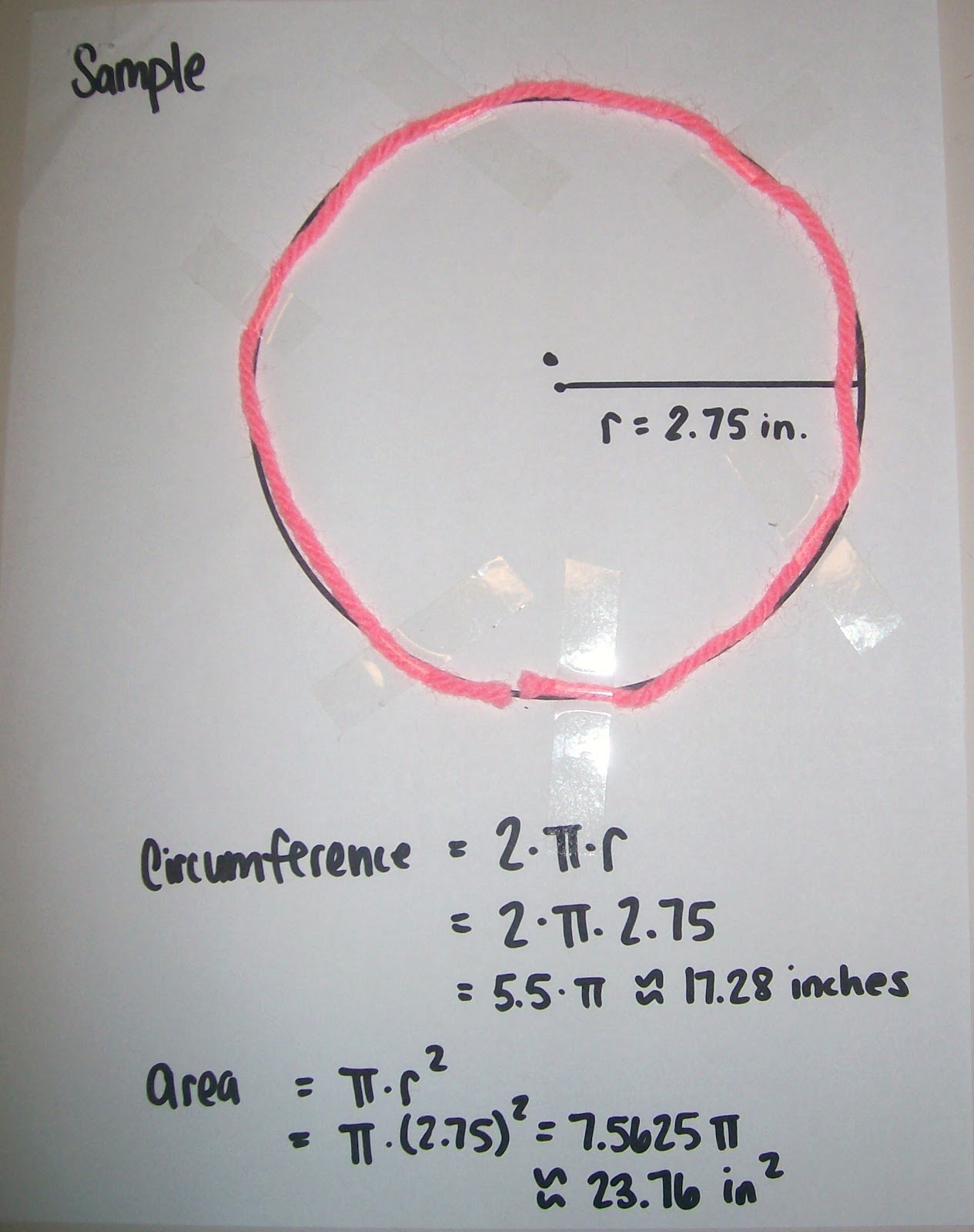 hands-on circumference activity geometry