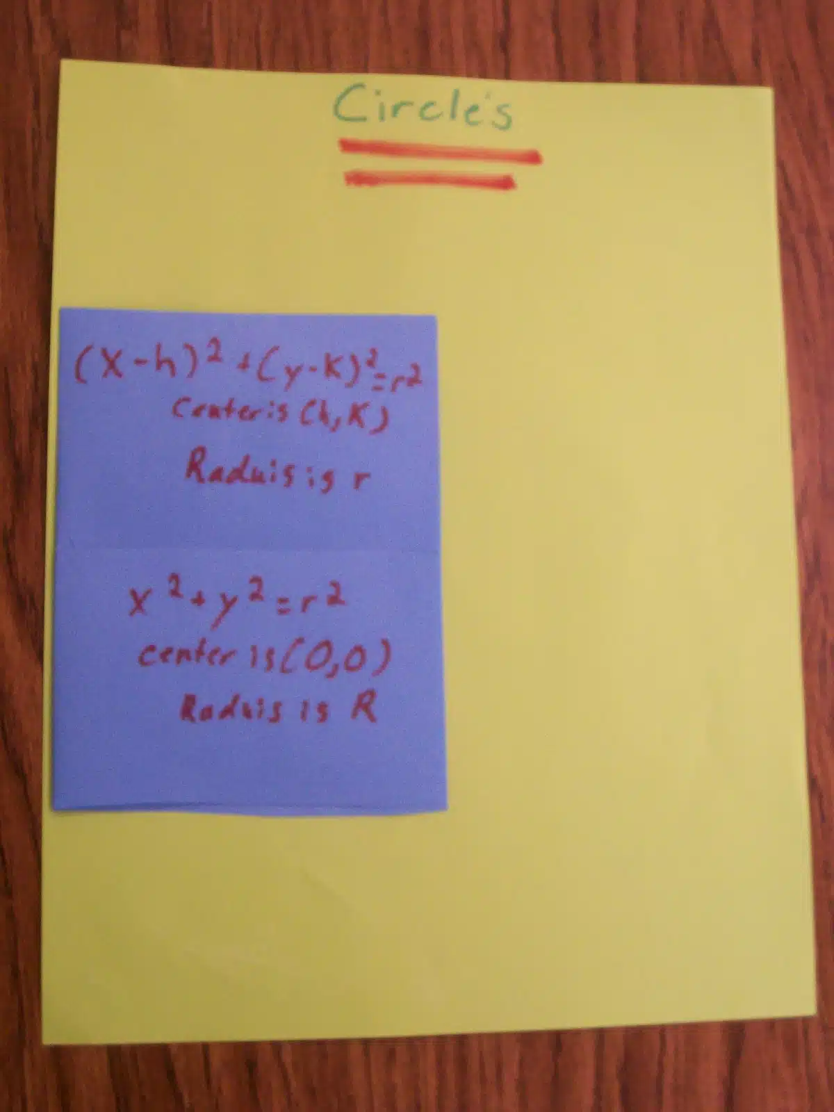 circles conic sections foldable interactive notebook conics algebra 2 