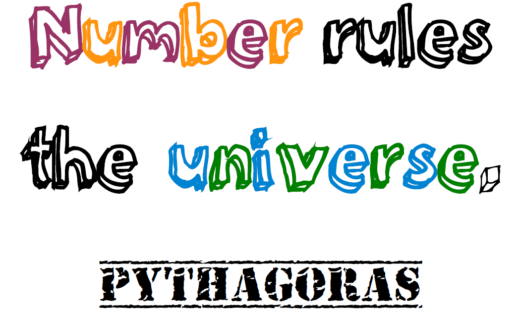 Math Quote Poster - Number rules the universe. Pythagoras