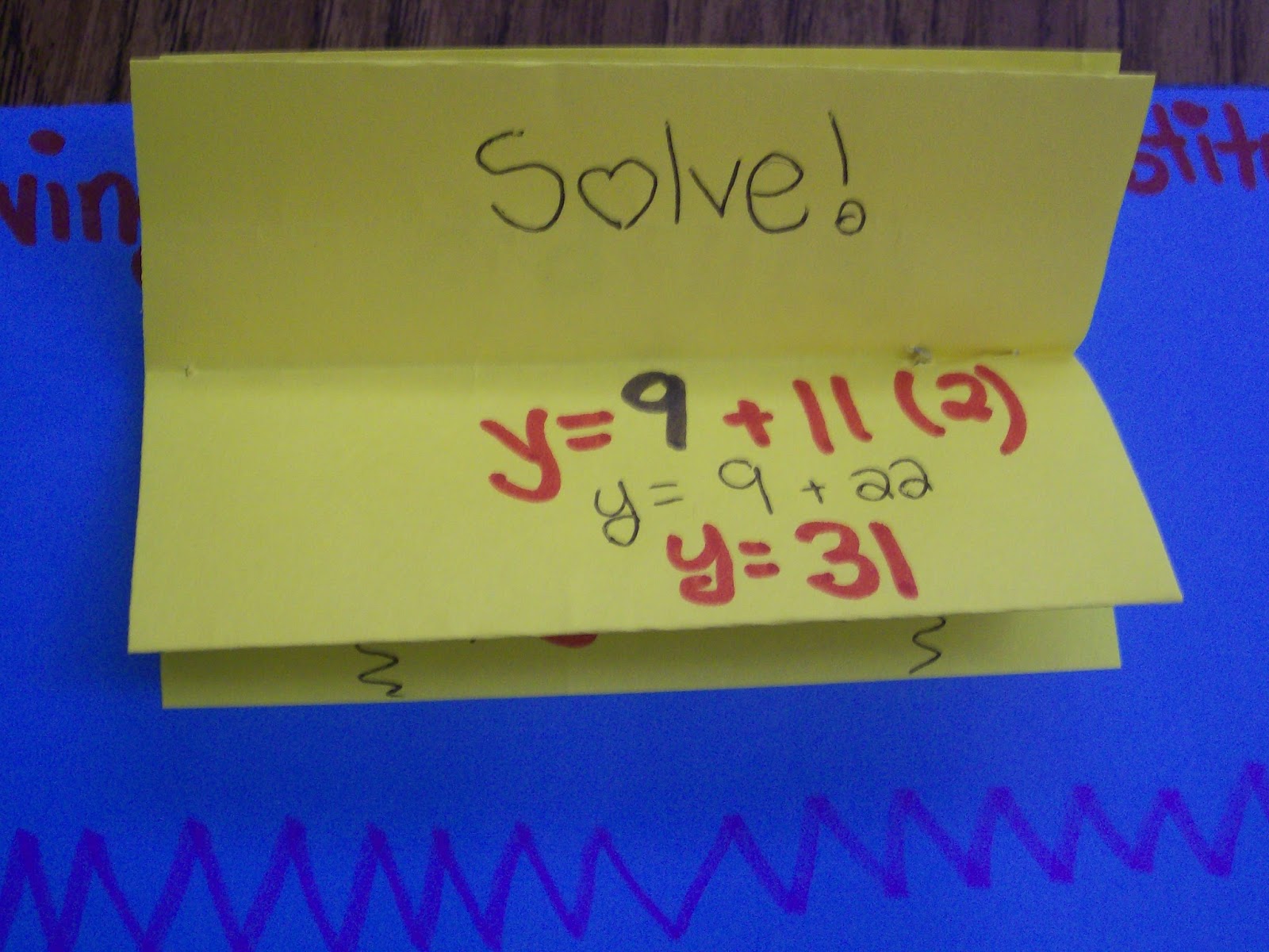 Solving Systems of Equations by Substitution Foldable INB Page algebra math interactive notebook
