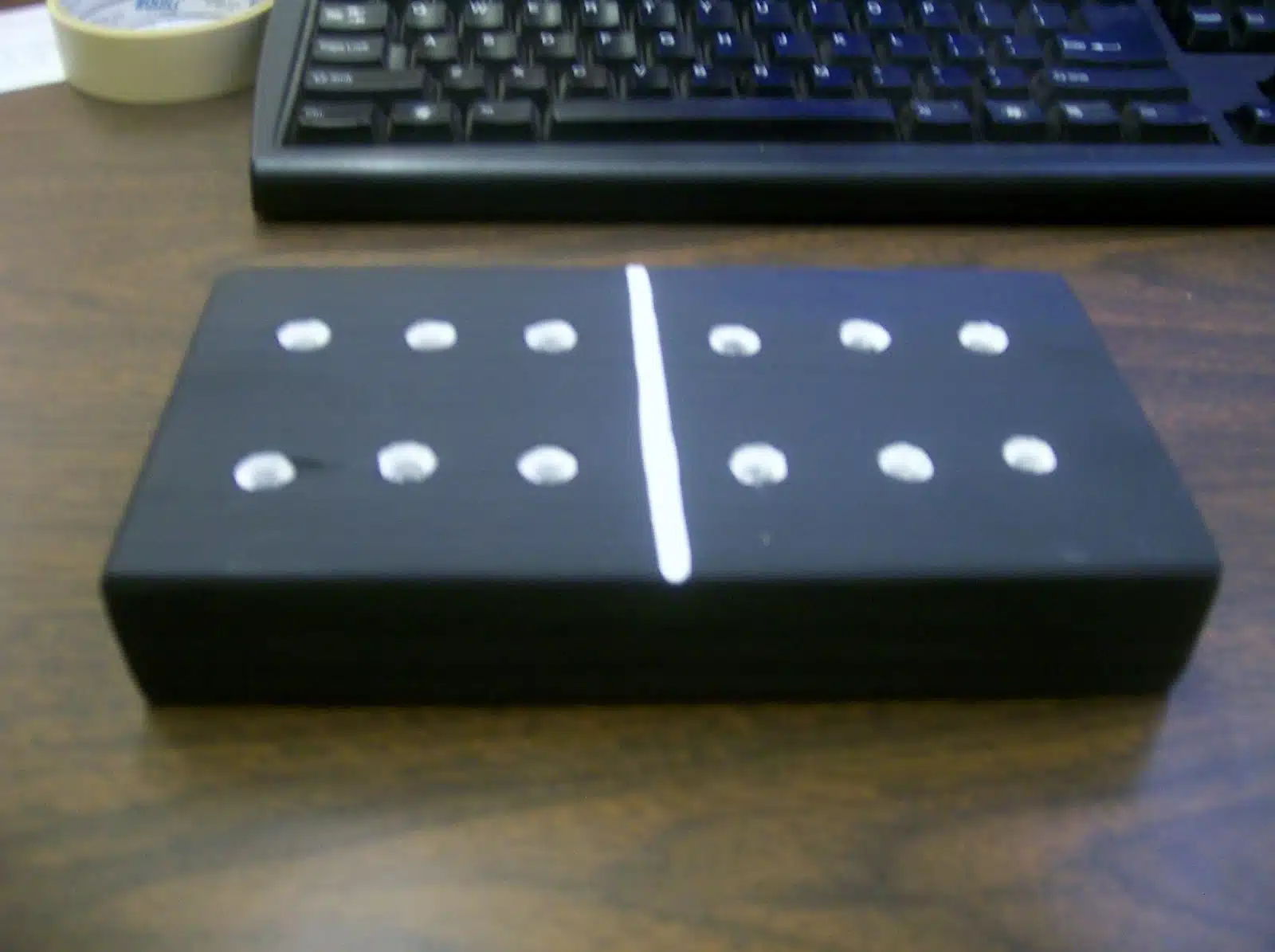 diy domino pencil holder