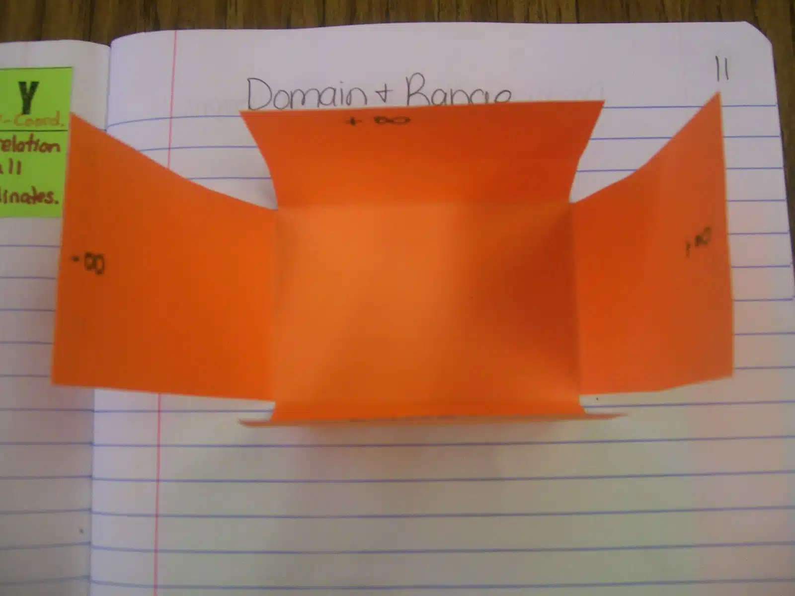 interactive domain and range foldable interactive notebooks inbs math algebra