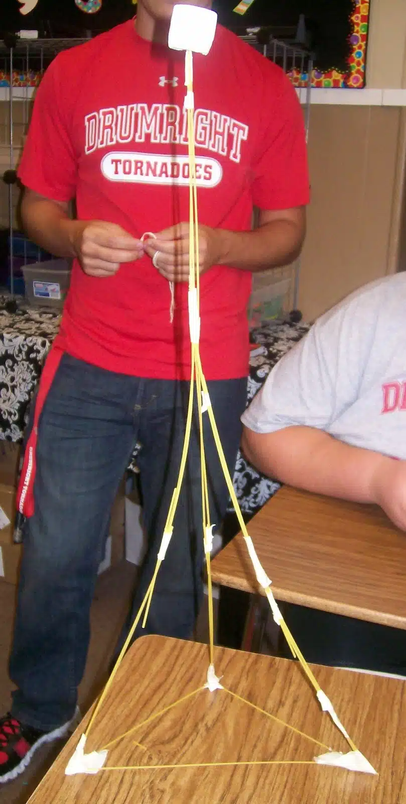 example of marshmallow challenge tower. 