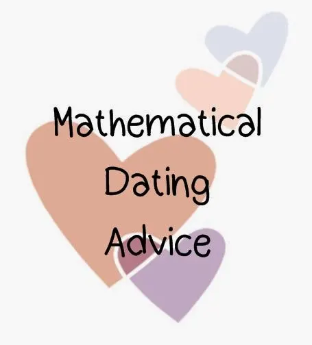 Heart with words "Mathematical Dating Advice"