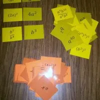 Exponent Rules Card Sort and Karuta Game