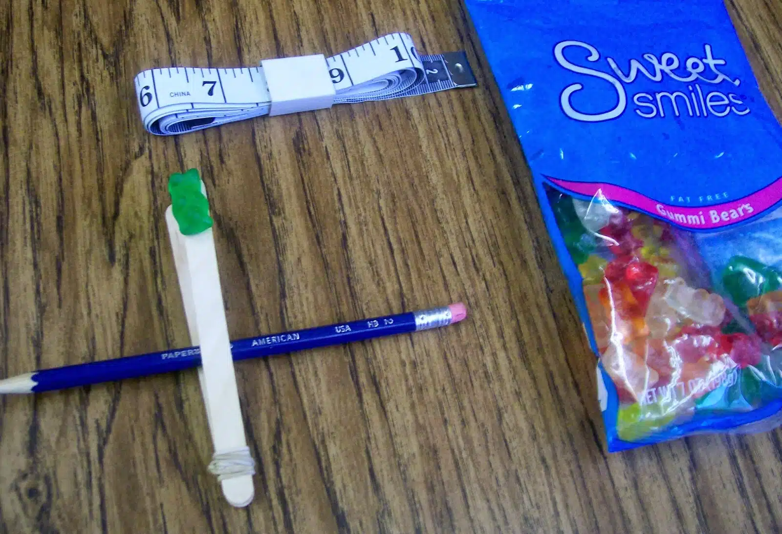 gummy bear catapults statistics activity