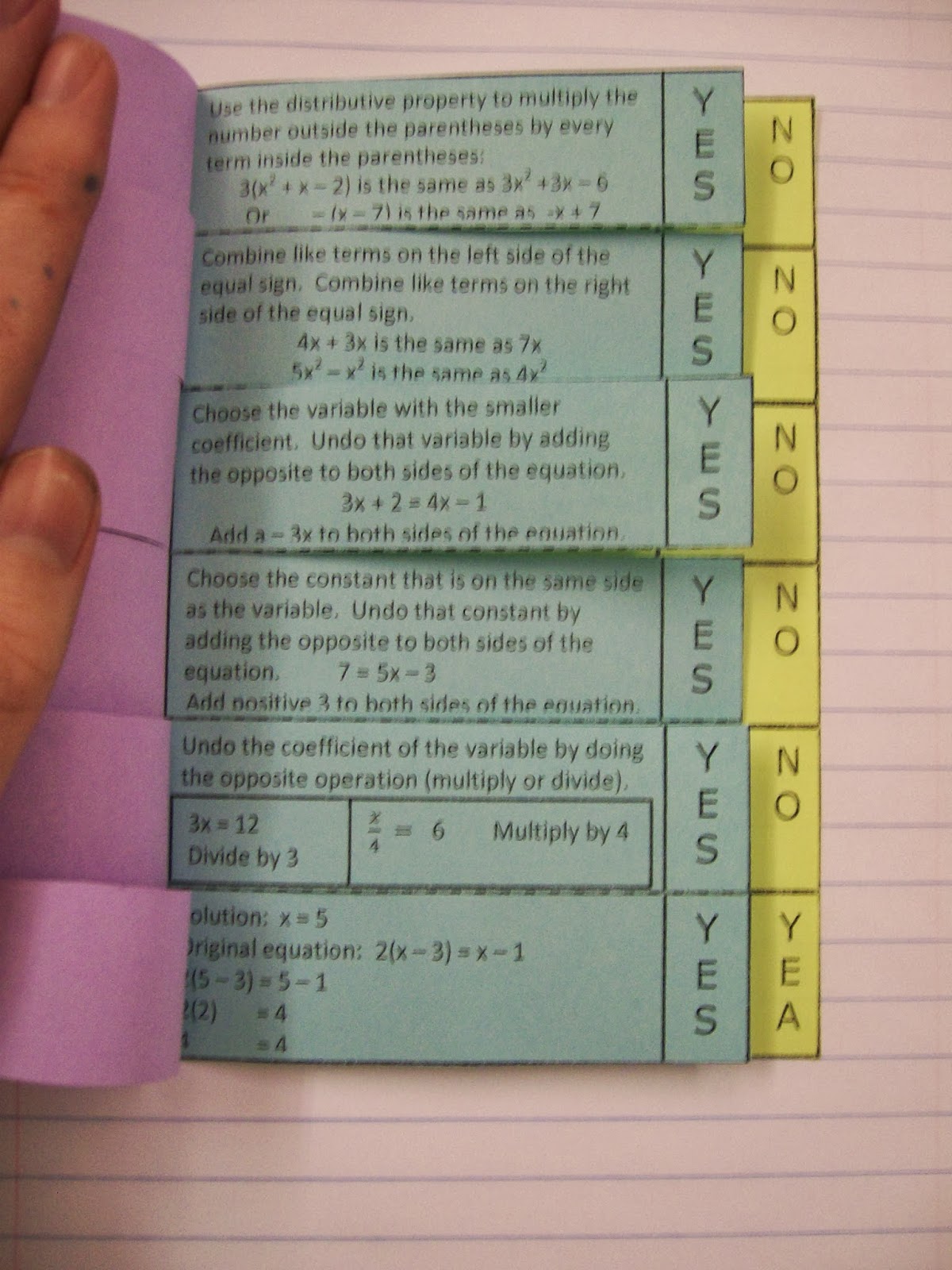 solving equations flowchart foldable flow chart algebra interactive notebooks math inbs