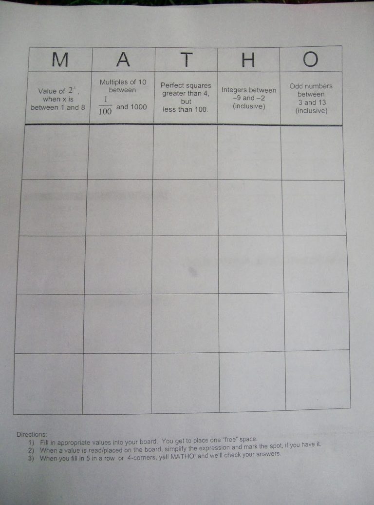 logarithm activities