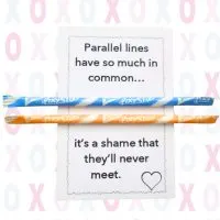 parallel lines math valentine.