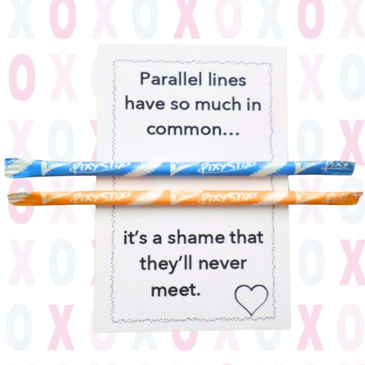 parallel lines math valentine.