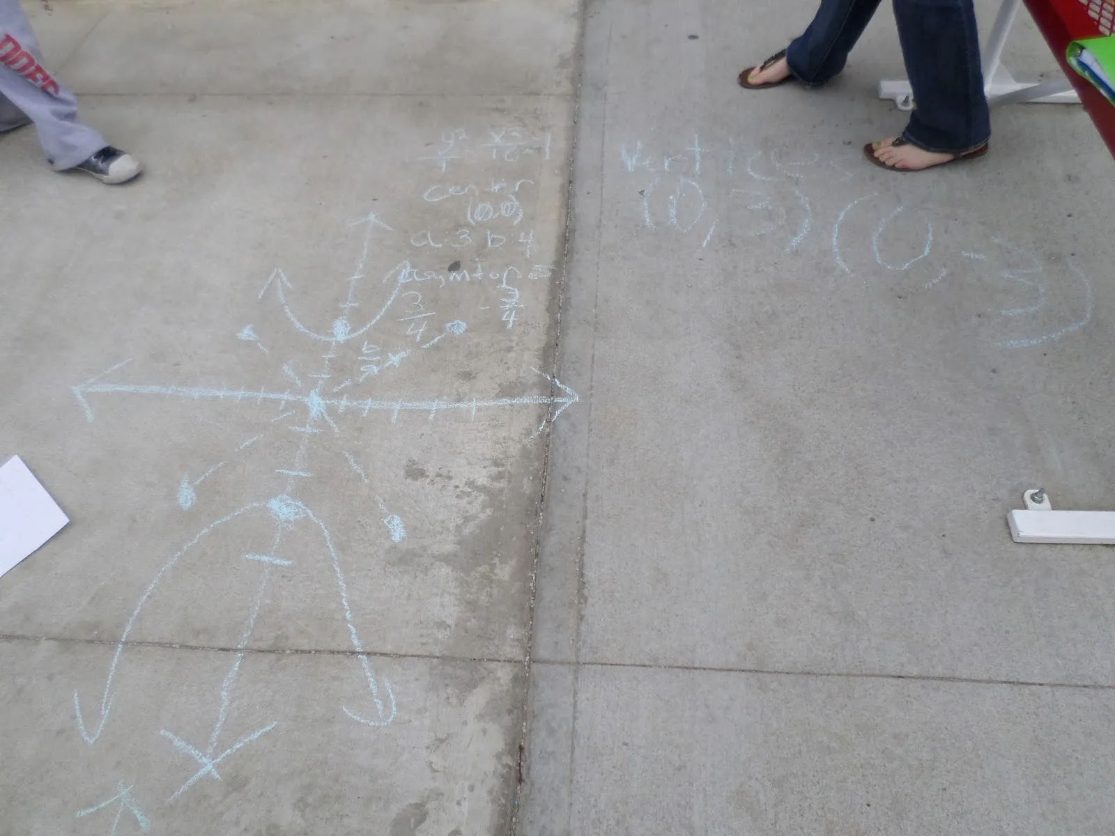 sidewalk chalk hyperbolas conics conic sections