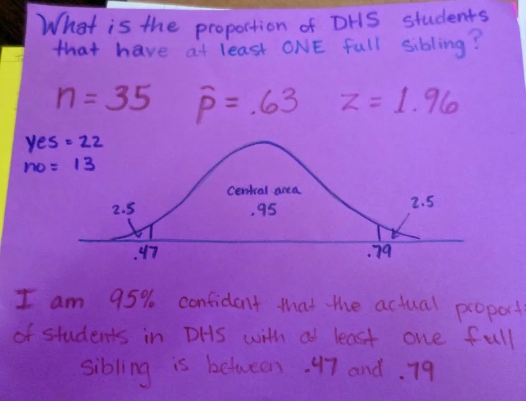 Statistics Confidence Interval Project. 