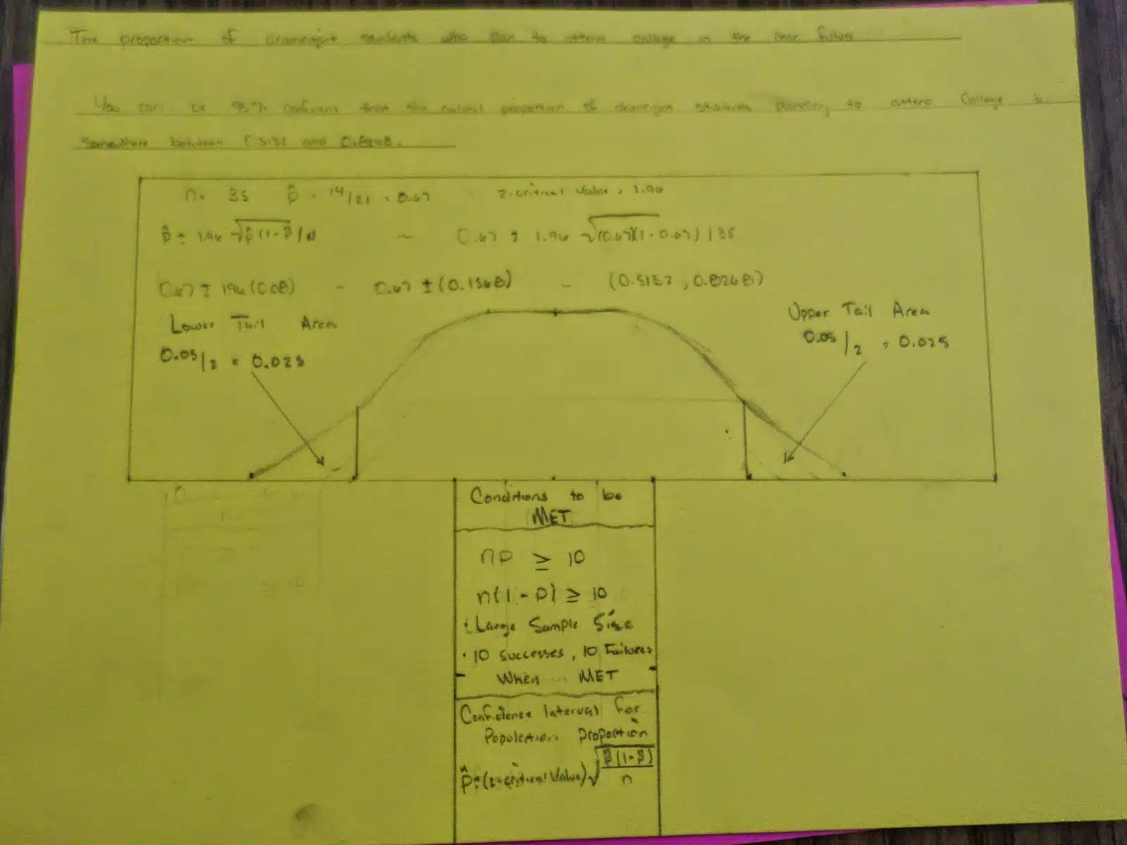 Statistics Confidence Interval Projects