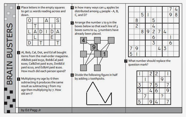 Brain Busters Logic Puzzles Ed Pegg Jr