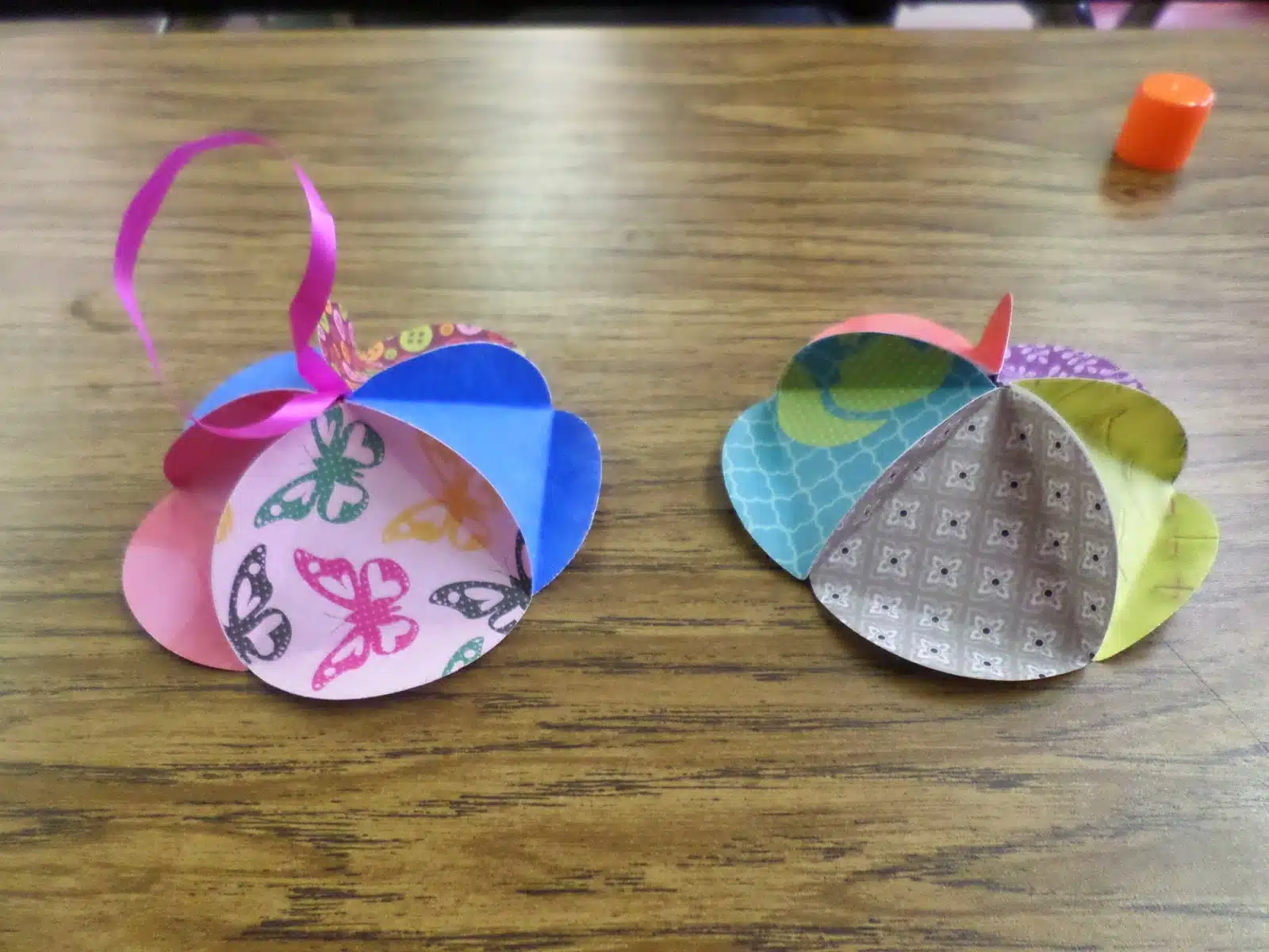 Top and Bottom Domes of Icosahedron Ornament Ball