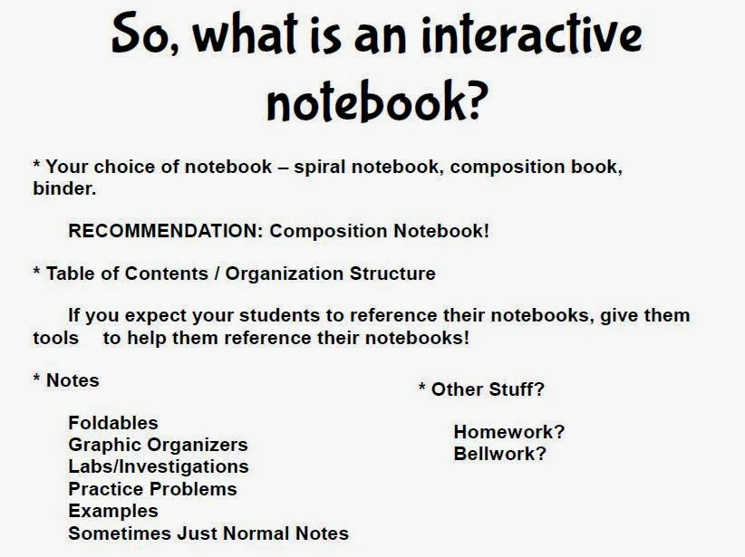 What is an interactive notebook? 