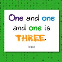beatles math quote poster: 