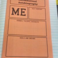 math autobiography foldable - front