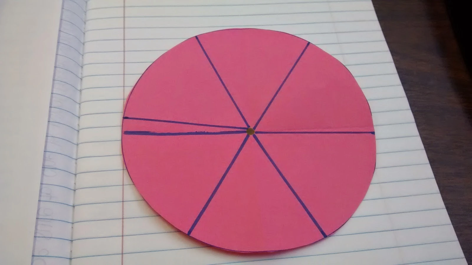 illustration that a circle is 6 and a smidge radians. 