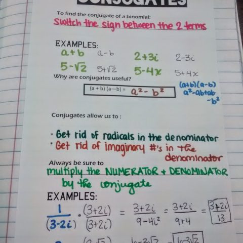 Simplifying Radicals Foldable | Math = Love