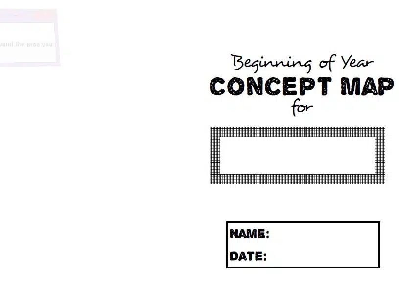 beginning and end of year concept map foldable for interactive notebooks inbs