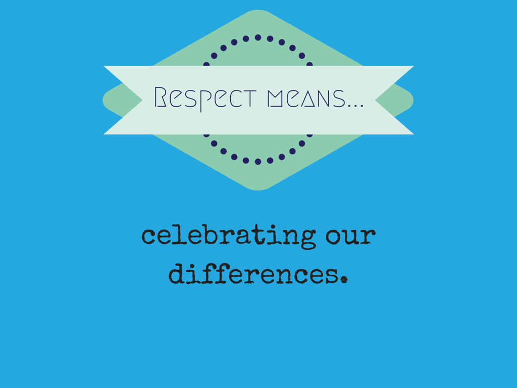 respect clipart - respect means celebrating our differences