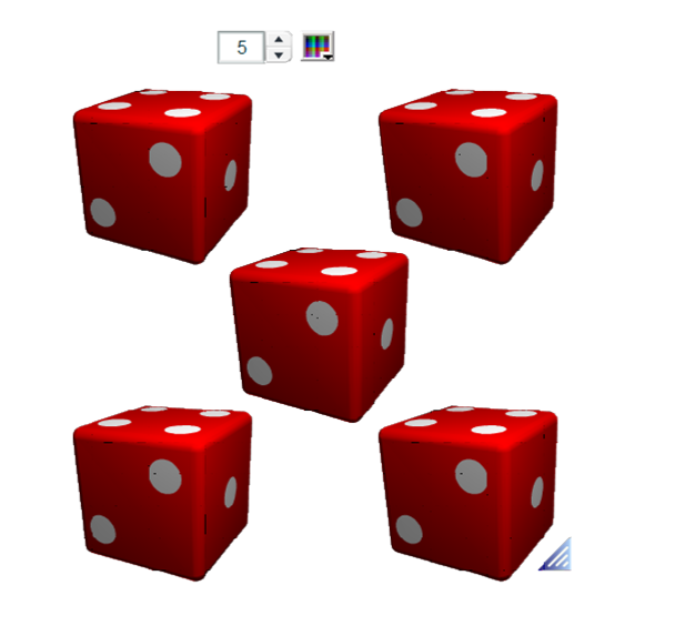 five dice simulator. 