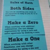 3 Essential Rules of Math Foldable.