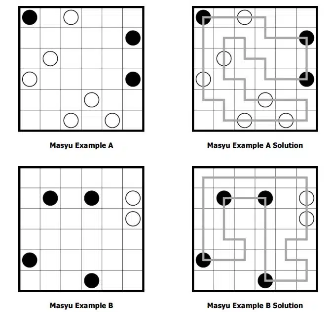 Example Puzzles and Solutions