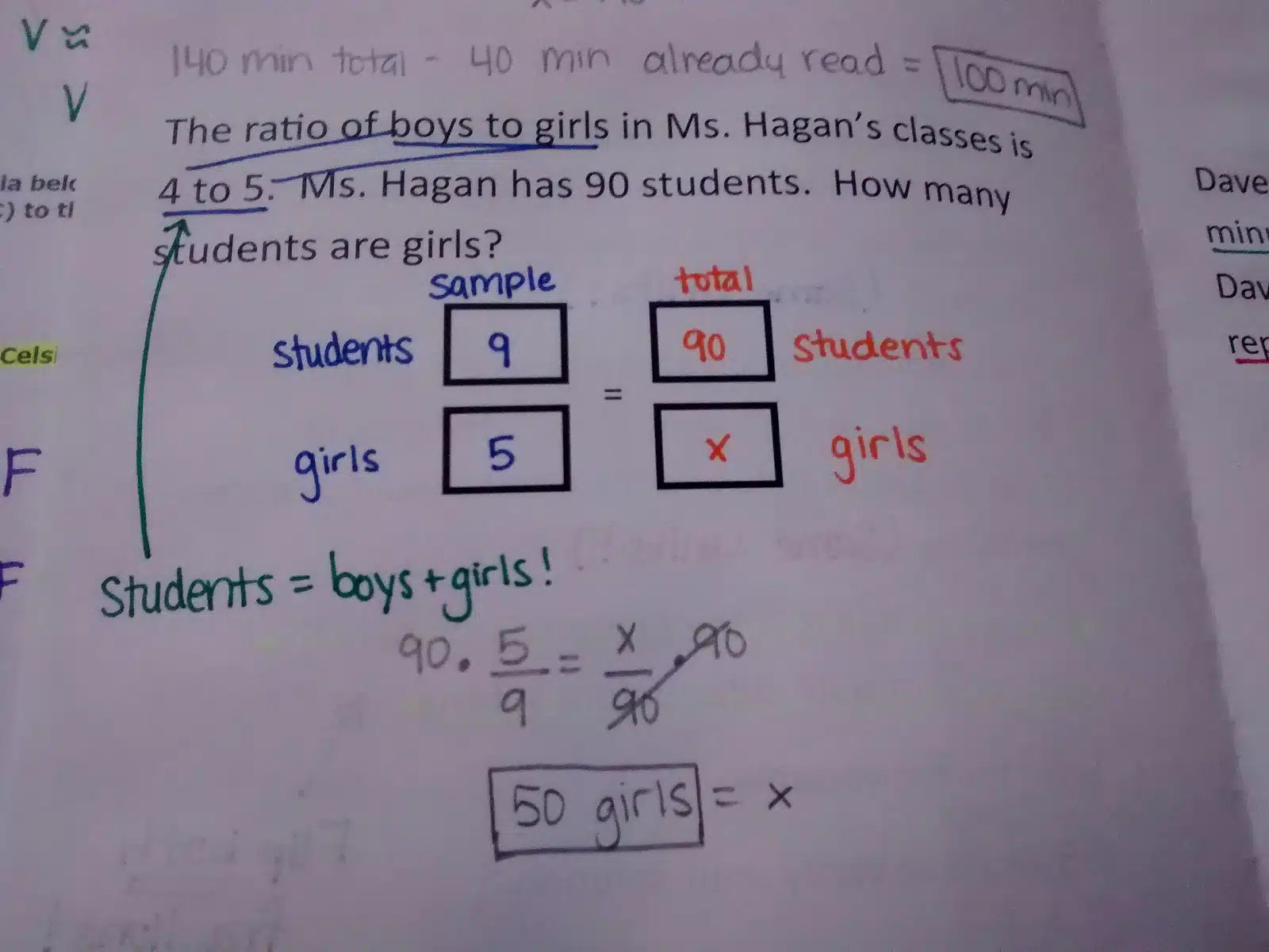 Solving Word Problems with Ratios and Proportions Foldable