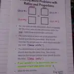 Solving Word Problems with Ratios and Proportions Foldable