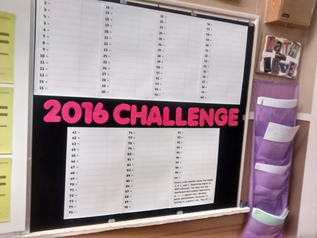 2016 Challenge Bulletin Board. 