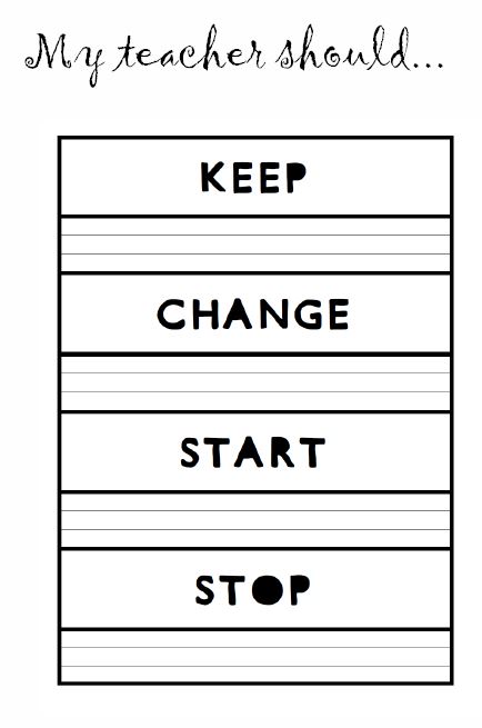 new year new semester reflection form keep change start stop