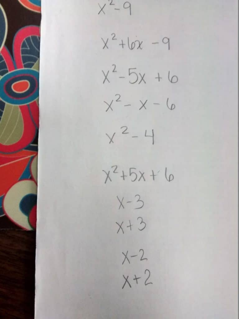 handwritten problems for operations with functions lesson. 