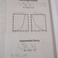 exponential growth and decay foldable.
