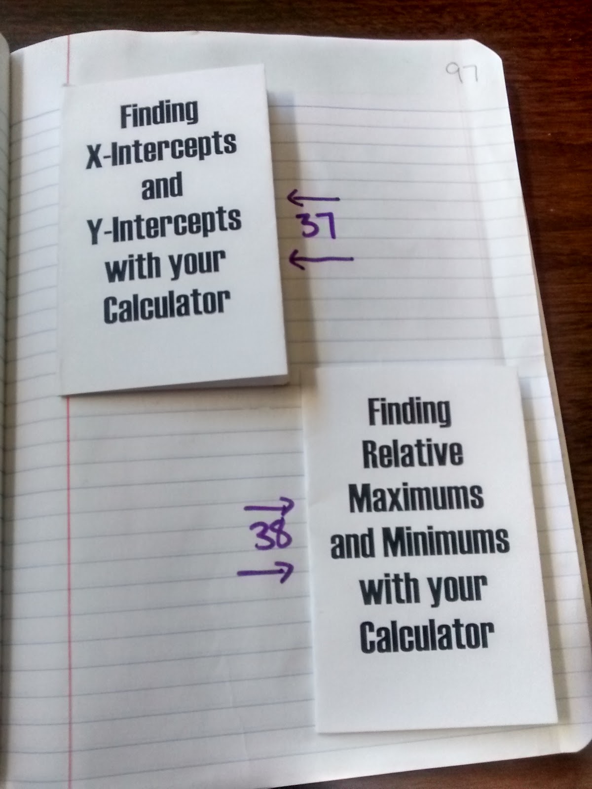 Finding Intercepts with the Calculator Practice Book
