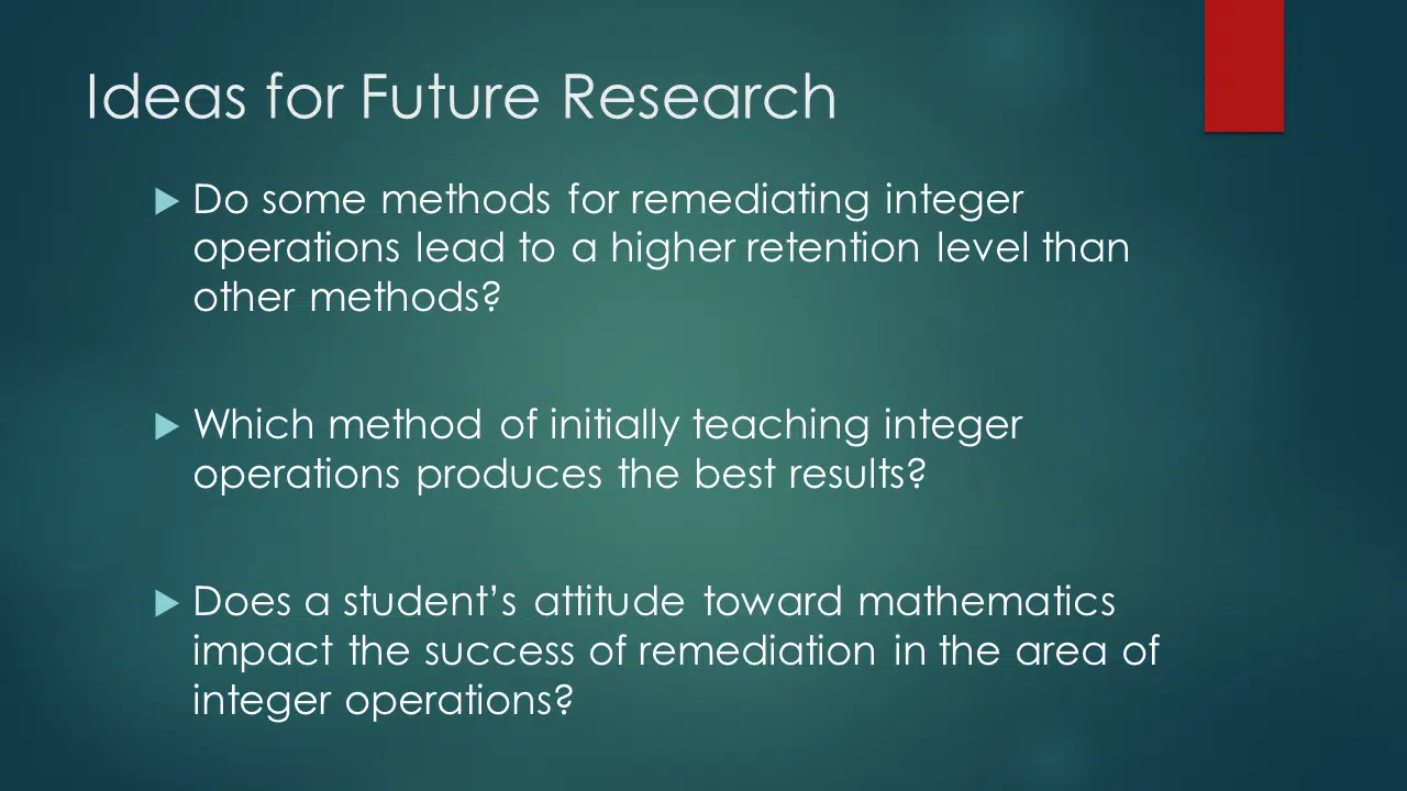 Investigating Effective Remediation of Integer Operations at the High School Level