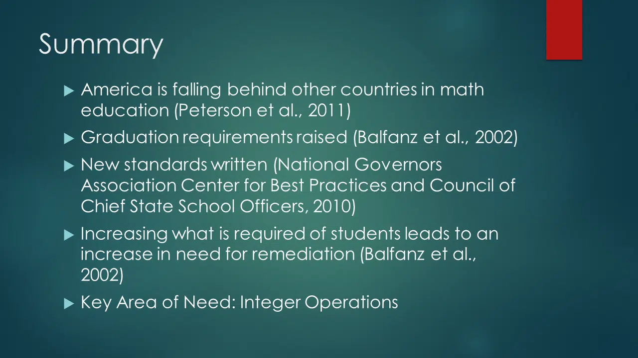 Investigating Effective Remediation of Integer Operations at the High School Level