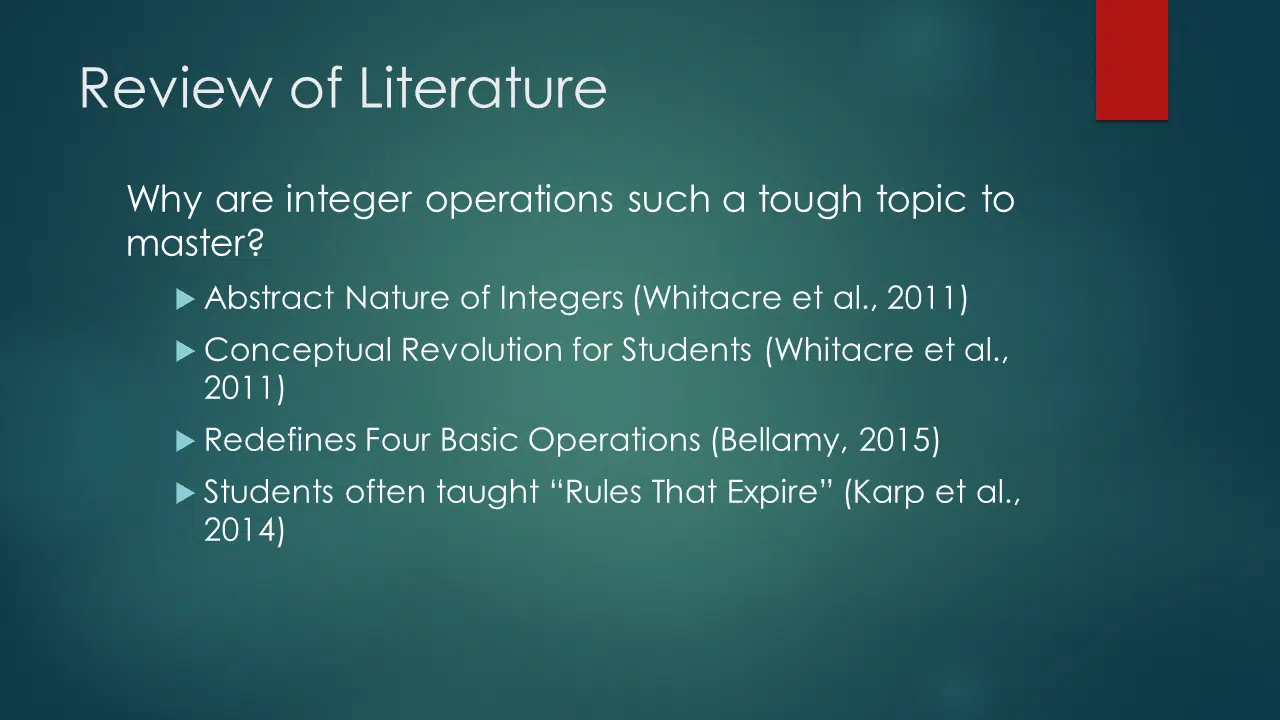 Investigating Effective Remediation of Integer Operations at the High School Level