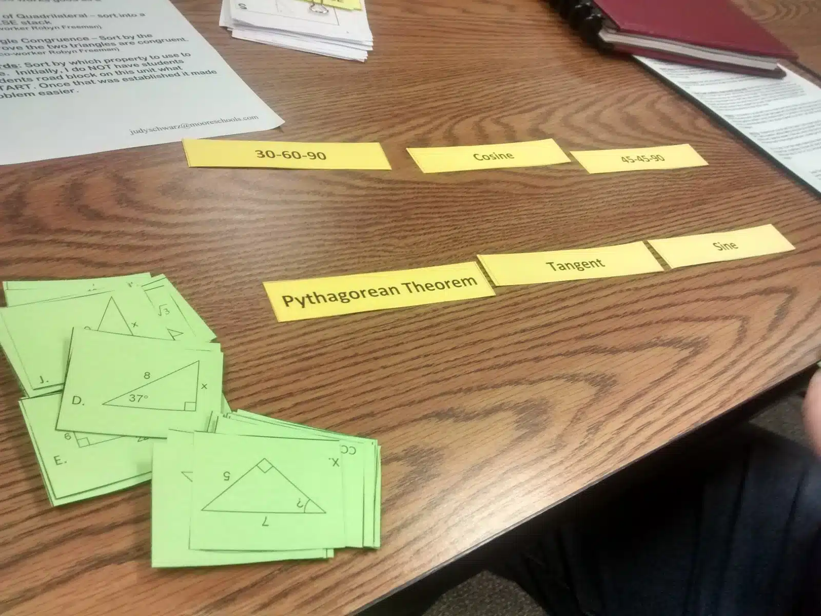 Geometry Sorting Activities