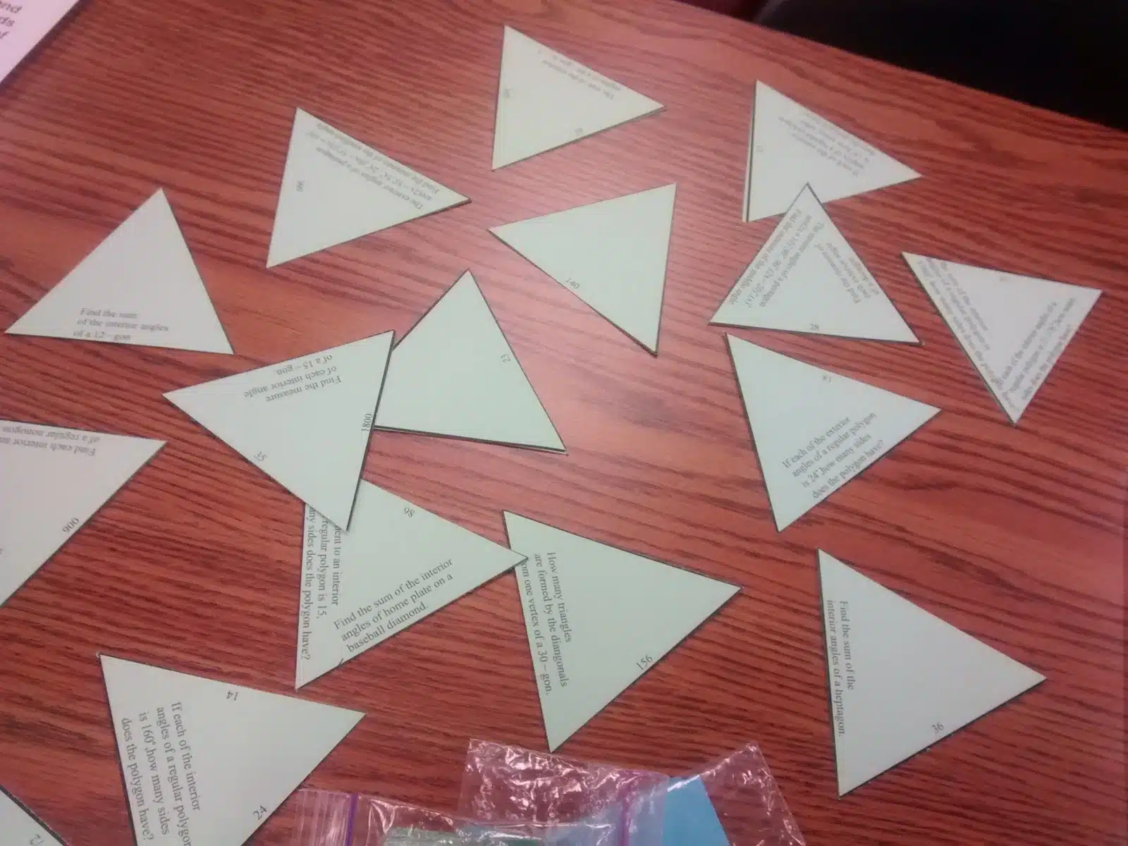 Geometry Self-Checking Activities