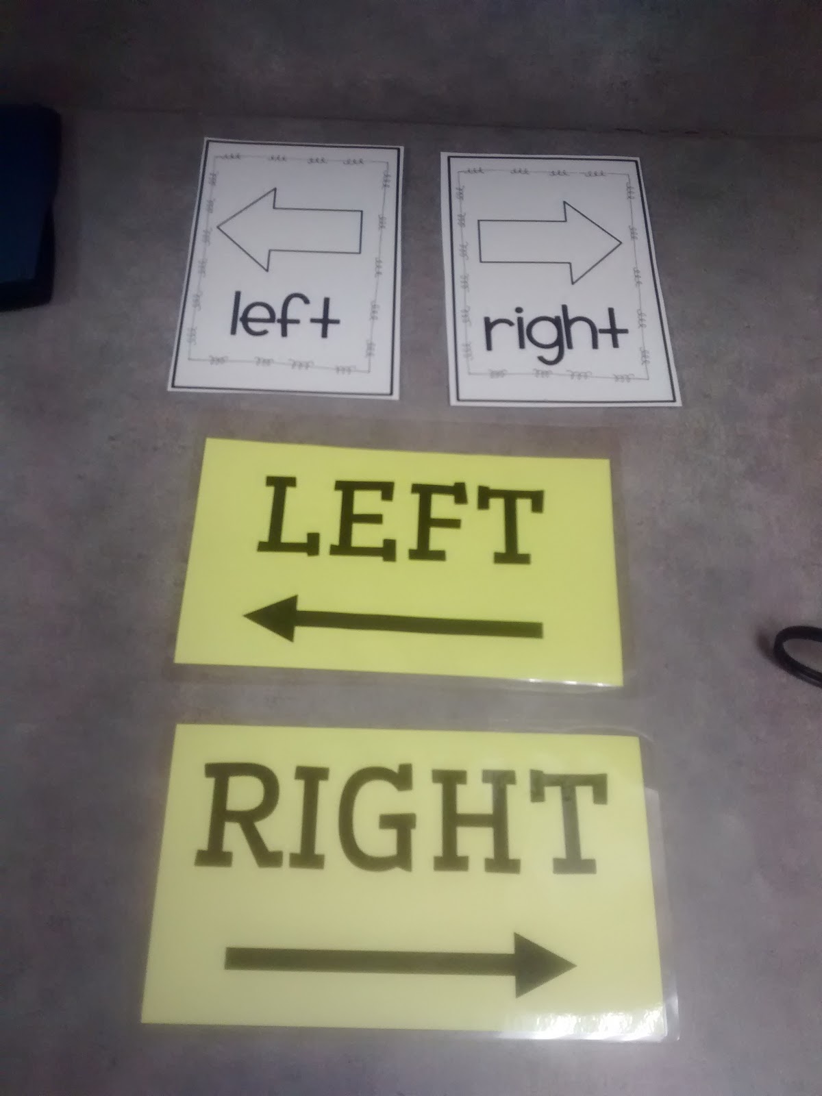 Left and Right Posters Classroom Decorations