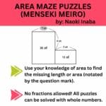 area maze puzzle instructions naoki inaba.