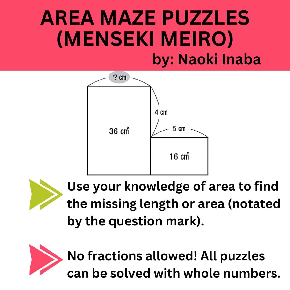 area maze puzzle instructions naoki inaba.