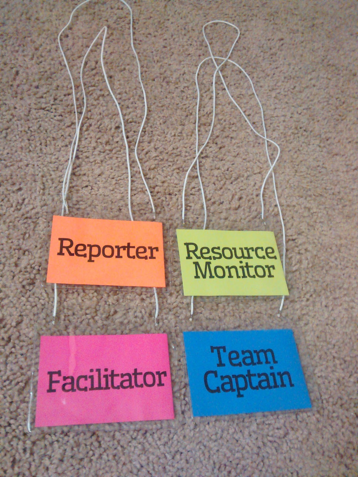badges for group work roles