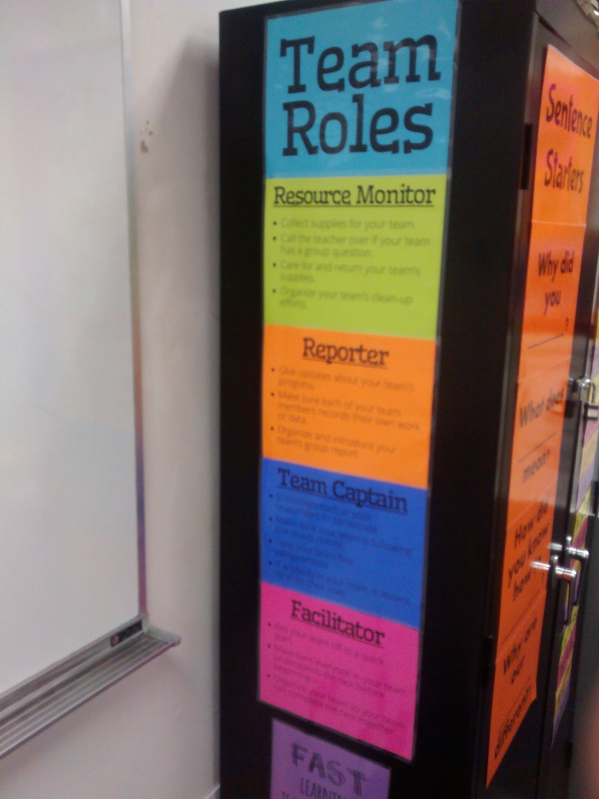 group work roles posters high school math classroom decorations