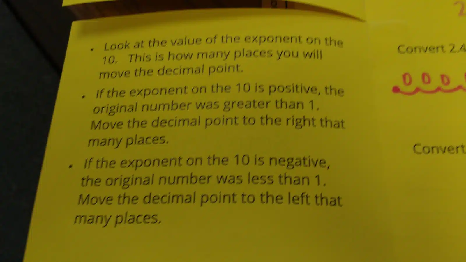 Scientific Notation Foldable