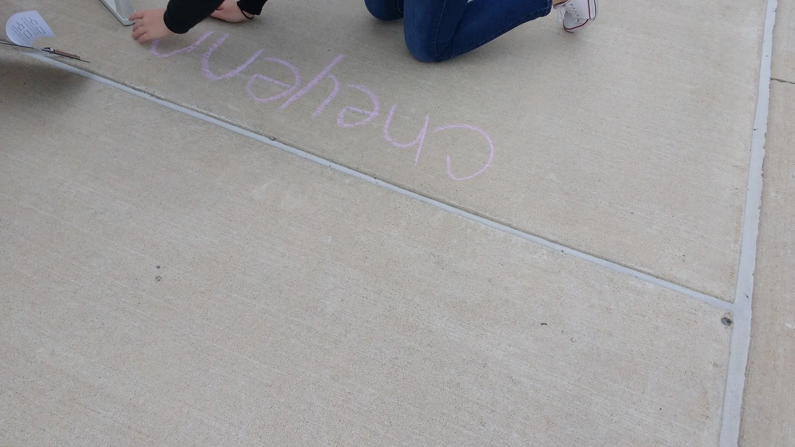 chalk messages measurement lab in physical science