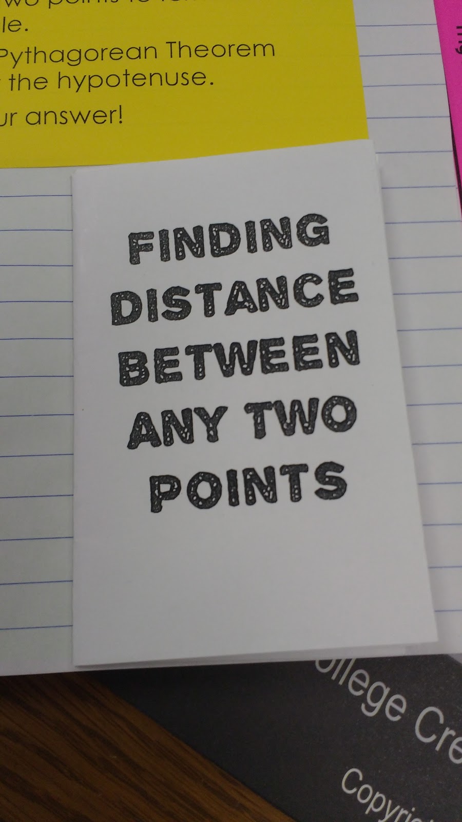 Finding Distance Between Two Points Practice Book